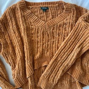 Orange cropped sweater